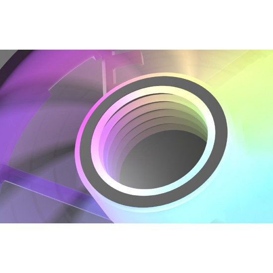 Darkflash Σετ Ανεμιστήρων Υπολογιστή Infinty 8 3σε1 ARGB 120x120 (Μαύρο)