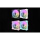 Darkflash Σετ Ανεμιστήρων Υπολογιστή Infinty 8 3σε1 ARGB 120x120 (Μαύρο)