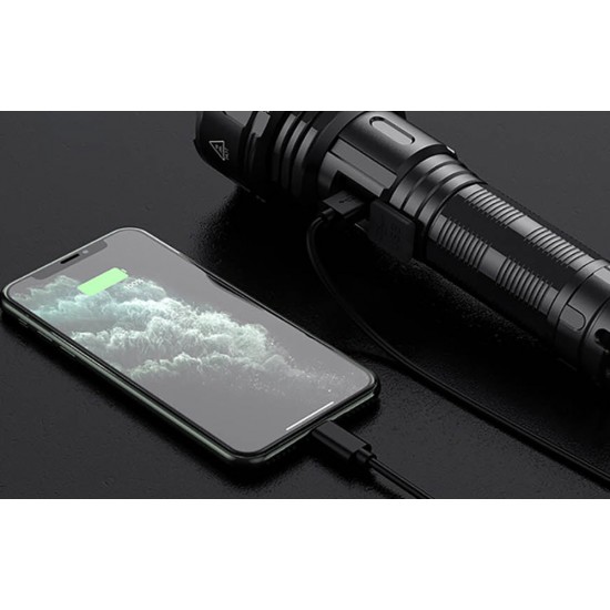 Φακός Superfire R3 P90 – 2000 lm, USB, 36W, 5 λειτουργίες, 350 μ.