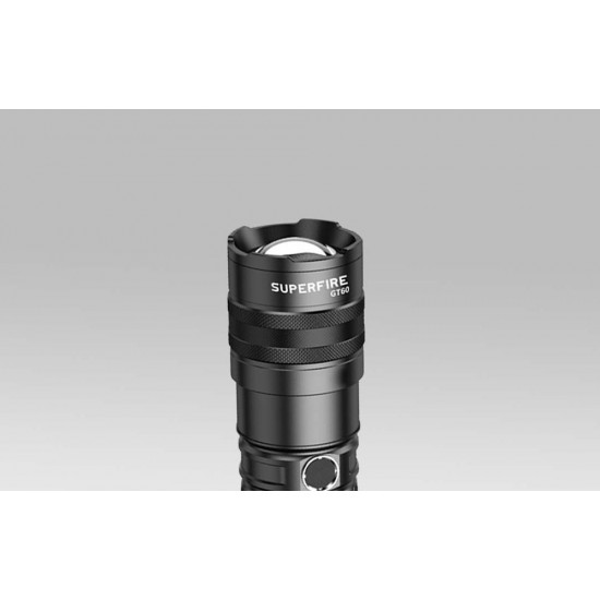Φακός Superfire GT60 – 2600 lm, 2 λειτουργίες, USB-C