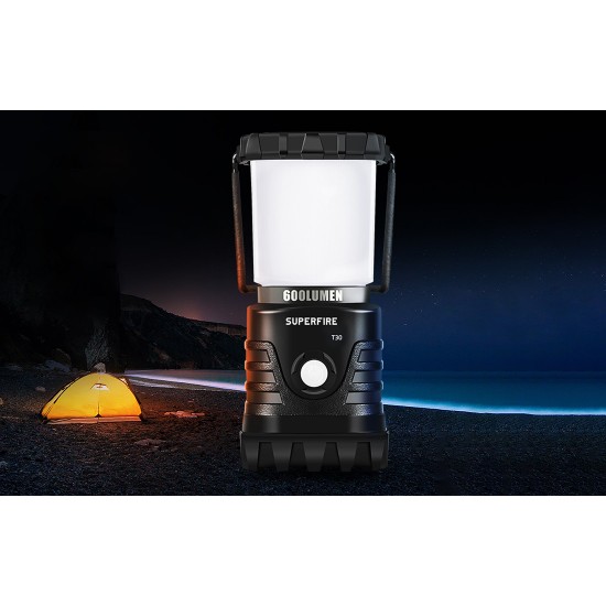 Φανάρι κάμπινγκ Superfire T30 – 600 lm, USB, 4 λειτουργίες