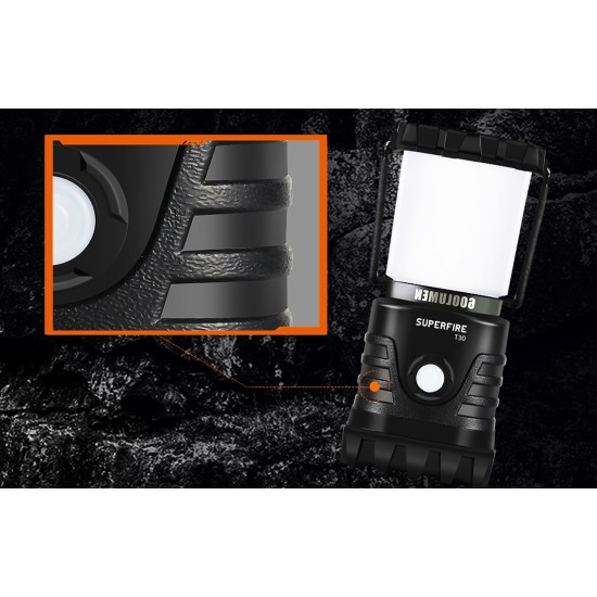 Φανάρι κάμπινγκ Superfire T30 – 600 lm, USB, 4 λειτουργίες