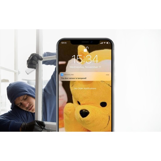 BroadLink Έξυπνος Αισθητήρας Smart Door + S3 HUB (Λευκό)