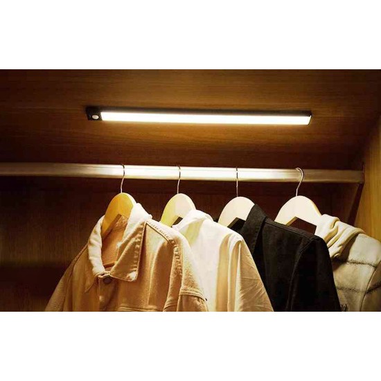 Yeelight Φωτιστικό Ντουλάπας/Ραφιών με Αισθητήρα Κίνησης 20cm 4000K (Μαύρο)