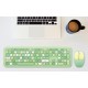 Wireless keyboard + mouse set MOFII 666 2.4G (Green)