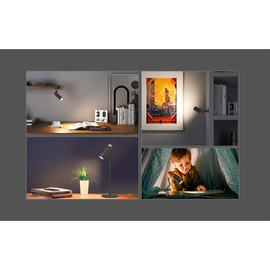 Yeelight Επαναφορτιζόμενο Φωτιστικό Γραφείου 4 σε 1 (Μαύρο)