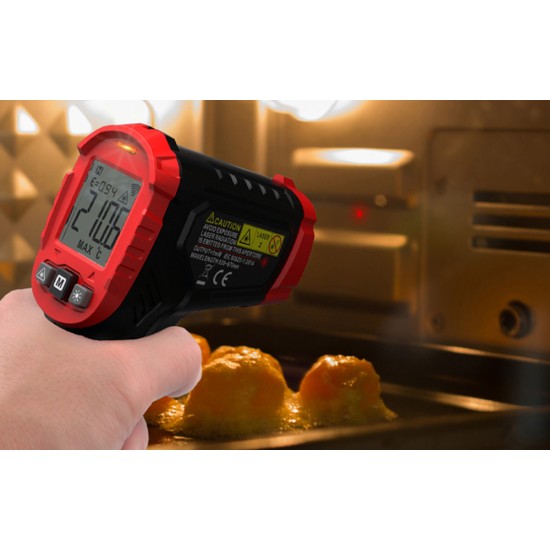 Habotest Ψηφιακό Θερμόμετρο Υπερύθρων Habotest HT641B με Λέιζερ (Μαύρο/Κόκκινο)