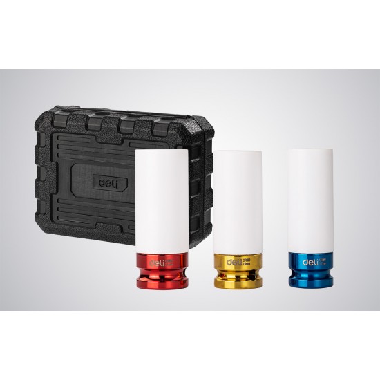 Socket Set Deli Tools EDL2003Q, 17-21mm