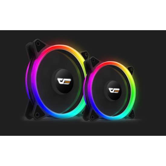 Darkflash Σετ ανεμιστήρων PC ARGB DR12 Pro 3σε1 120x120 (Μαύρο)