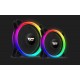 Darkflash Σετ ανεμιστήρων PC ARGB DR12 Pro 3σε1 120x120 (Μαύρο)