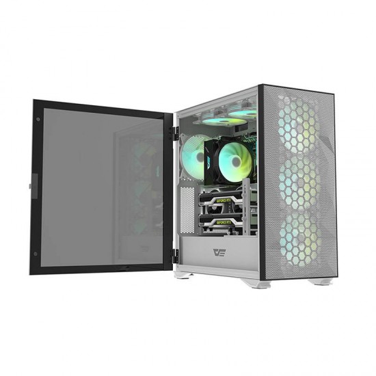 Darkflash Σετ Ανεμιστήρων PC RGB C6 3σε1 120x120 (Λευκό)