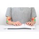 Wireless Ergonomic Keyboard Delux GM901D BT+2.4G (white) (QWERTY)