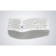 Wireless Ergonomic Keyboard Delux GM901D BT+2.4G (white) (QWERTY)