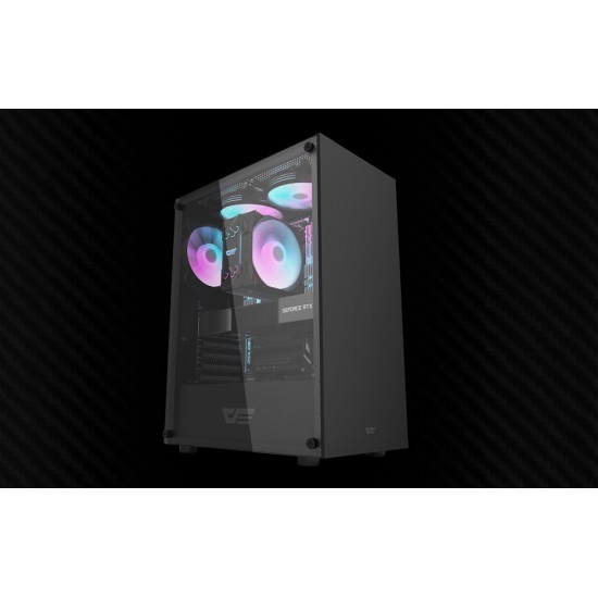 Darkflash Κουτί Υπολογιστή DK100 (Mαύρο)