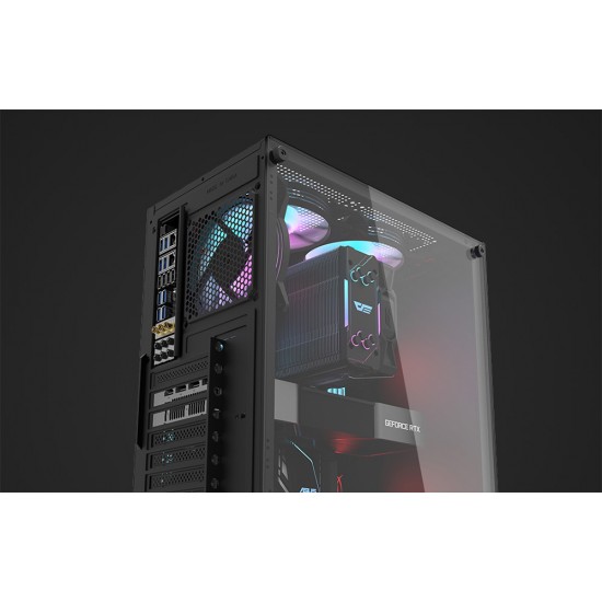 Darkflash Κουτί Υπολογιστή DK100 (Mαύρο)
