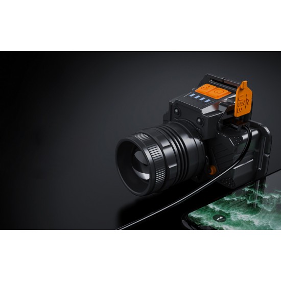 Φακός κεφαλής Superfire HL58 – 350 lm, USB, 3 λειτουργίες, 200 μ.