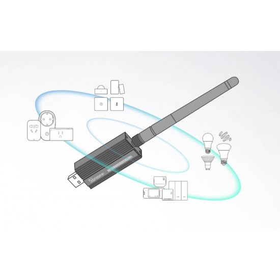 Sonoff Πύλη ZigBee 3.0 USB Dongle Plus-E (Home Assistant, openHAB, Zigbee2MQTT) (Μαύρο)