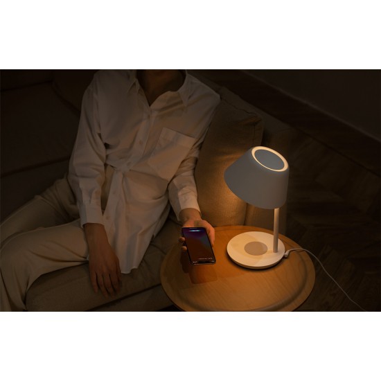 Yeelight Έξυπνο Φωτιστικό Κομοδίνου με Ασύρματο Φορτιστή Staria Pro (Λευκό)