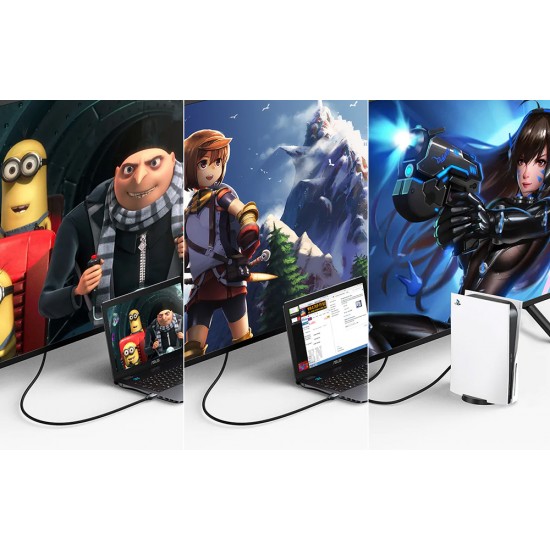 HDMI to HDMI cable Choetech XHH01, 8K, 2m (black) HDMI to HDMI cable Choetech XHH01, 8K, 2m (black)