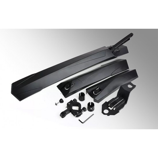 Rockbros Σετ με Λασπωτήρες και Φτερά Ποδηλάτου WS1001 (Μαύρο)