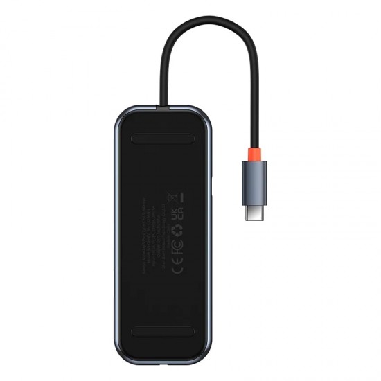 Baseus Docking Station 5σε1 AcmeJoy Series USB-C σε 2xUSB 3.0 + USB 2.0 + USB-C PD + RJ45 (Γκρι)