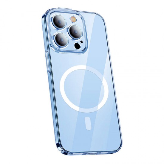 Baseus Θήκη Crystal Magnetic και Προστατευτικό Οθόνης Temperred Glass για iPhone 14 Pro Max (Διαφανές)