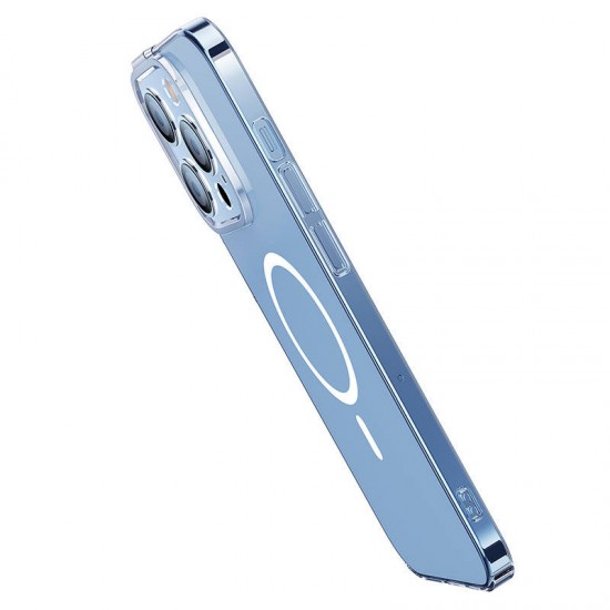 Baseus Θήκη Crystal Magnetic και Προστατευτικό Οθόνης Temperred Glass για iPhone 14 Pro Max (Διαφανές)