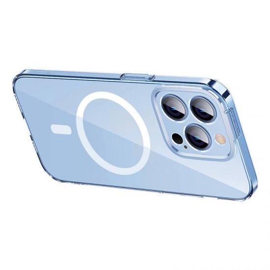 Baseus Θήκη Crystal Magnetic και Προστατευτικό Οθόνης Temperred Glass για iPhone 14 Pro Max (Διαφανές)