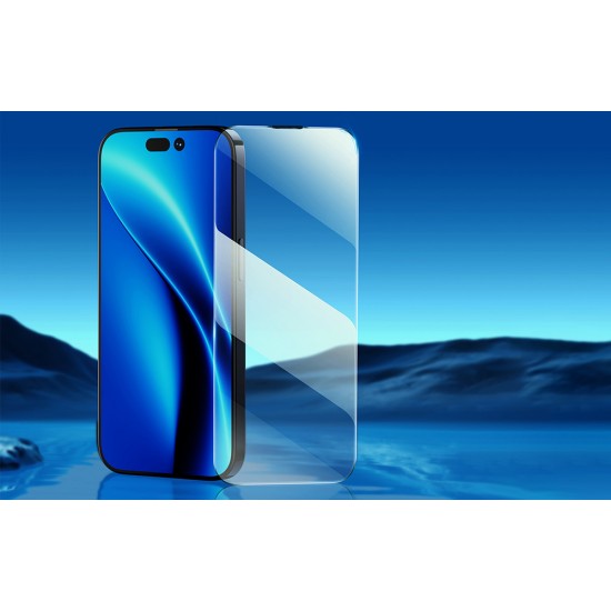 Baseus Προστατευτικό Οθόνης Crystal Tempered Glass Dust-proof 0.3mm για iPhone 14 Pro (2τμχ) (Διαφανές)