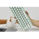 Wireless keyboard + mouse set MOFII Bean 2.4G (White-Green)