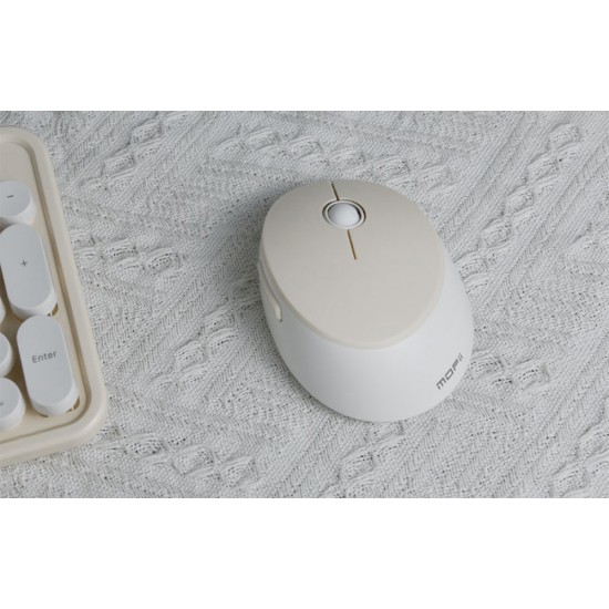 Wireless keyboard + mouse set MOFII Sweet 2.4G (White-Beige