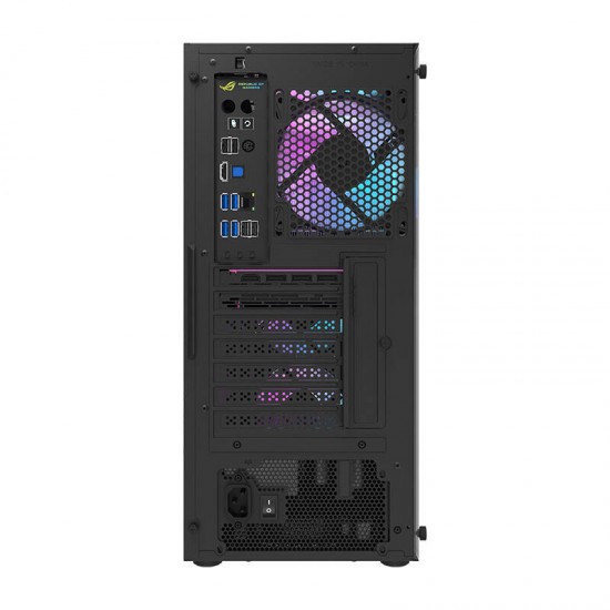 Darkflash DK351 θήκη υπολογιστή (μαύρη) + 4 ανεμιστήρες RGB