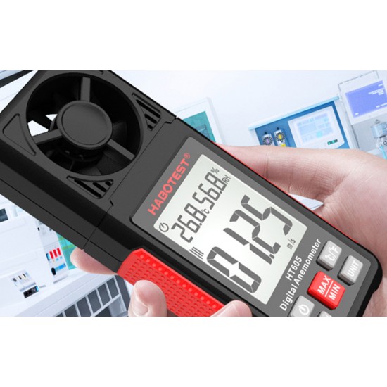 Habotest Ψηφιακό Ανεμόμετρο HT605 (Μαύρο)