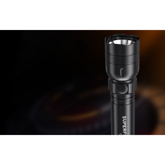 Φακός Superfire GTS6 – 360 lm, USB-C, 7W, 5 λειτουργίες, 150 μ.