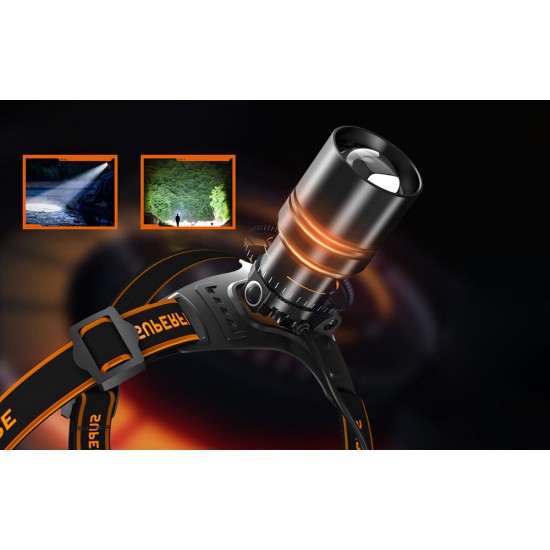 Φακός κεφαλής Superfire HL71 – 500 lm, USB, 5 λειτουργίες