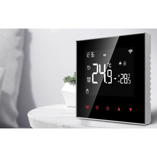Avatto Έξυπνος Θερμοστάτης Λέβητα WT100 3A WiFi Tuya (Μαύρο)