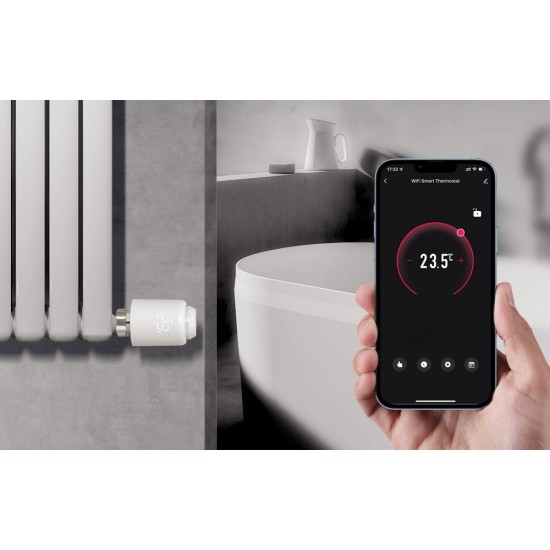 Avatto Βαλβίδα Έξυπνου Θερμοστάτη για Σώμα Καλοριφέρ TRV07 Zigbee 3.0 TUYA (Λευκό)
