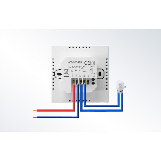 Avatto Έξυπνος Θερμοστάτης Θέρμανσης Νερού WT100 3A WiFi Tuya (Μαύρο)