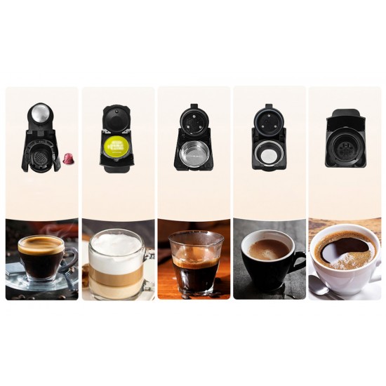 HiBREW Καφετιέρα για Κάψουλες H2B 5σε1 19bar (Λευκό)