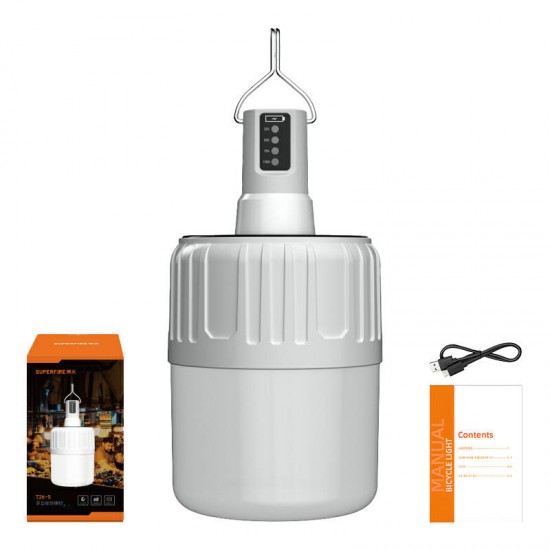 Φανάρι κάμπινγκ Superfire T26-S – 500 lm, ηλιακό, 18W, 3 λειτουργίες