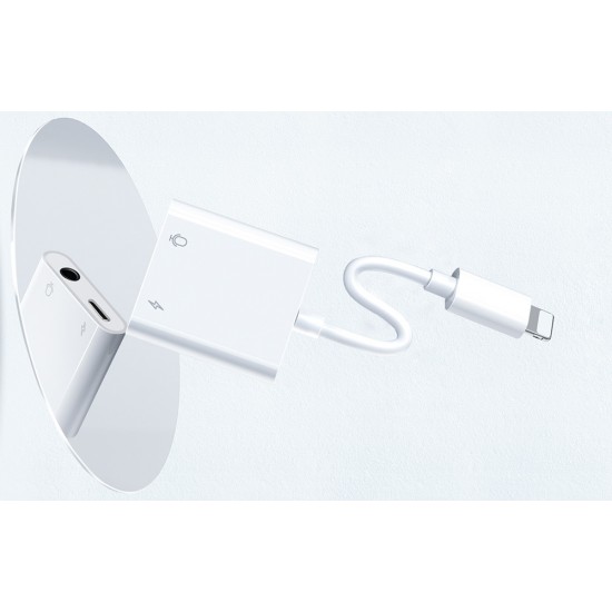 Audio Adapter Lightning / 3.5 mm Joyroom S - Y105 (white)