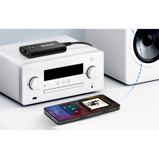 Blitzwolf/BlitzMax Πομποδέκτης Bluetooth 5.2 BT05, aptX (Μαύρο)