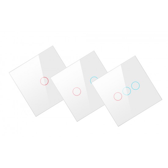 Avatto Έξυπνος Διακόπτης Χωνευτός ZigBee LZTS02-EU-W1 (1 κουμπί) χωρίς ουδέτερο TUYA (Λευκό)