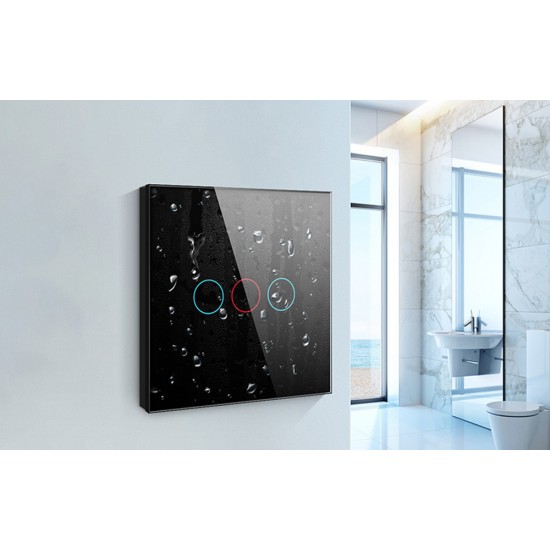 Avatto Έξυπνος Διακόπτης Χωνευτός ZigBee LZTS02-EU-W1 (1 κουμπί) χωρίς ουδέτερο TUYA (Λευκό)