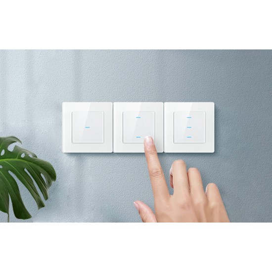 Avatto Έξυπνος Διακόπτης Χωνευτός WiFi N-TS10-W1 (1 κουμπί) TUYA (Λευκό)