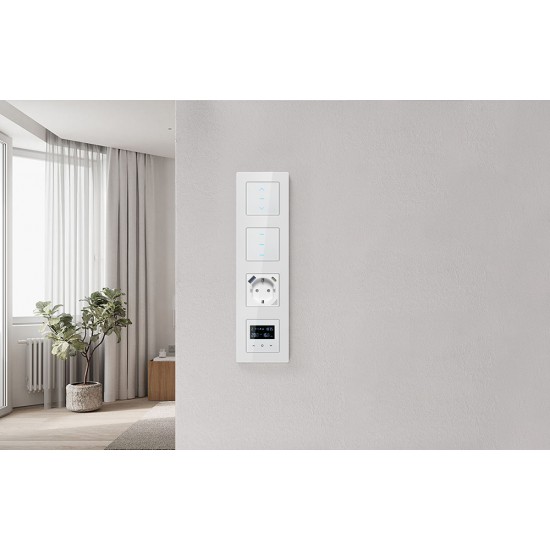 Avatto Έξυπνος Διακόπτης Ρολών Touch Smart N-CS10-W WiFi TUYA (Λευκό)