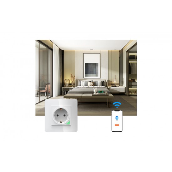Avatto Έξυπνη Πρίζα WiFi N-WOT10-EU-W TUYA (Λευκό)