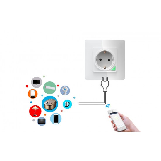 Avatto Έξυπνη Πρίζα WiFi N-WOT10-EU-W TUYA (Λευκό)