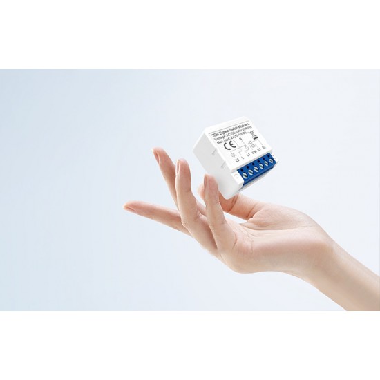 Avatto Έξυπνος Ενδιάμεσος Διακόπτης ZigBee LZWSM16-W3 χωρίς ουδέτερο TUYA (Λευκό)