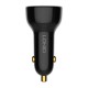 LDNIO Φορτιστής Αυτοκινήτου C101, USB + USB-C, 100W με Καλώδιο USB-C σε Lightning (Μαύρο)